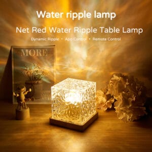 water ripple lamp creating relaxing ambient light like ocean wave